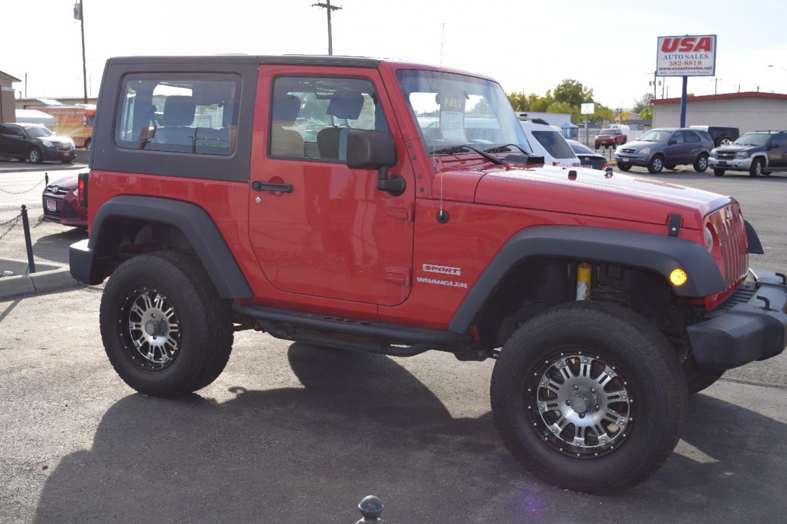 2010 RED /GRAY Jeep Wrangler Sport 4WD (1J4AA2D17AL) with an 3.8L V6 OHV 12V engine, 6-SPEED transmission, located at 607 W Columbia Drive, Kennewick, WA, 99336, (509) 987-1069, 0.000000, 0.000000 - FOR MORE INFORMATION PLEASE GIVE US A CALL TOLL FREE AT 509-582-8818 OR FOR MORE OPTIONS PLEASE VIEW OUR INVENTORY ON THE WEB AT USAAUTOSALES.NET Si te gusta este vehiculo y usted tiene preguntas, por favor llame gratis al numero (509) 582-8818 y alguien le ayudara. VEHICLE PRICE DOES NOT INCLUDE TA - Photo#2